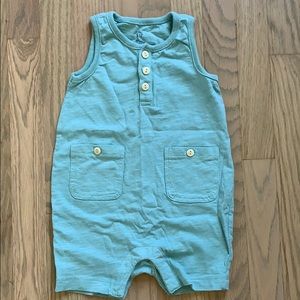 Baby GAP Blue Green Romper Onesie 6-12mo